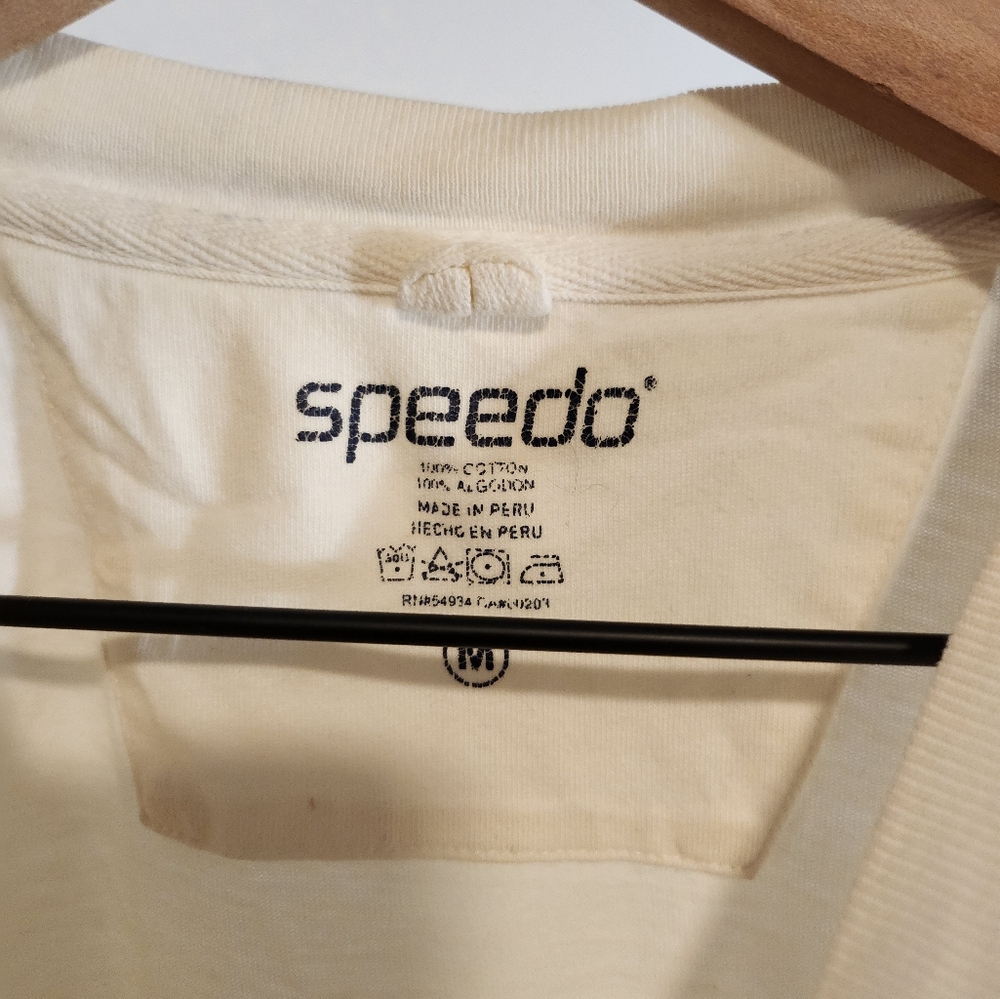Speedo Cream Floral Men's T-Shirt - Picture 2 of 4